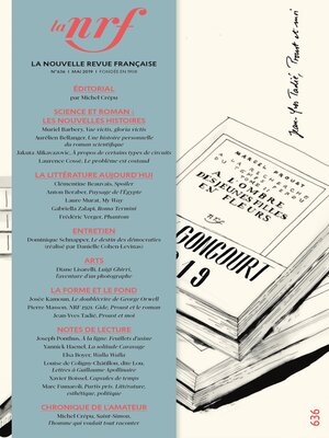 cover image of La Nouvelle Revue Française N° 636